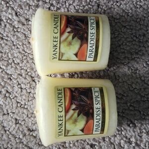 YANKEE CANDLE "PARADISE SPICE" VOTIVE CANDLES ~ RETIRED LABEL